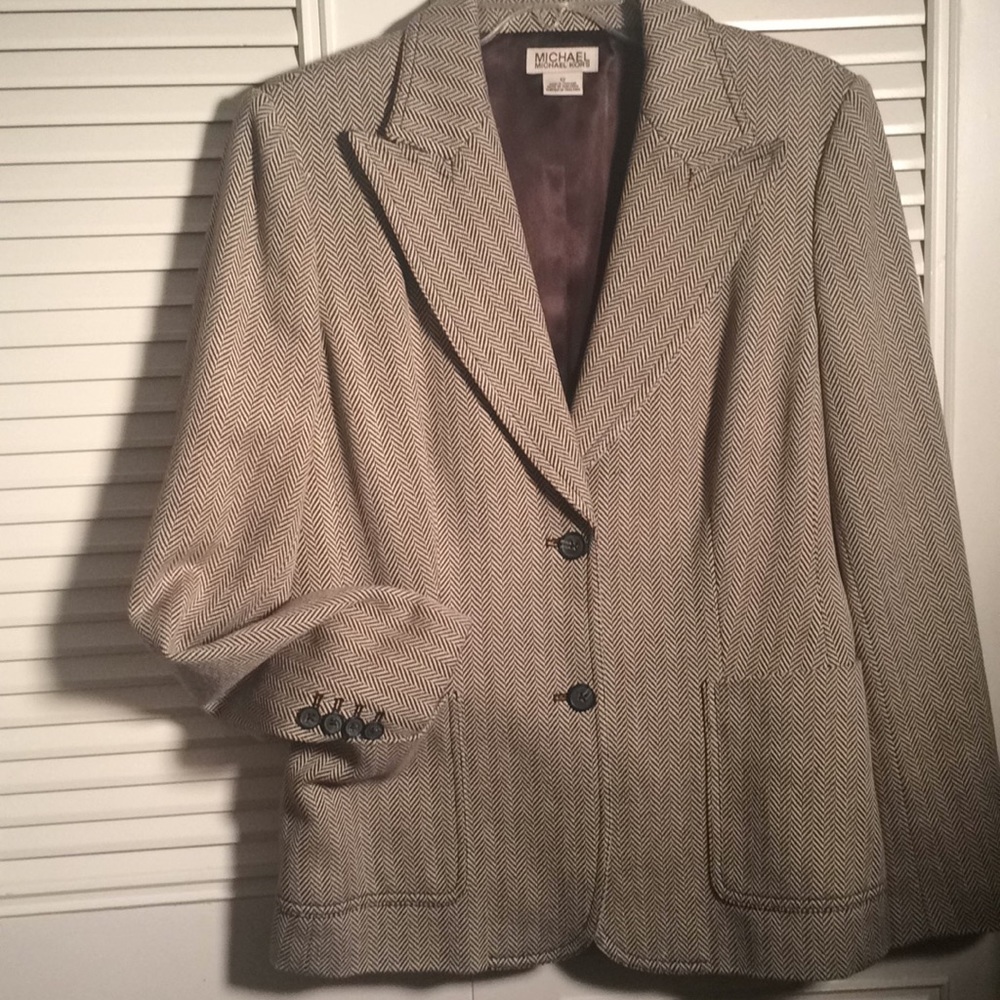 Michael Kors Spring Weight Blazer Size 12 Cotton!